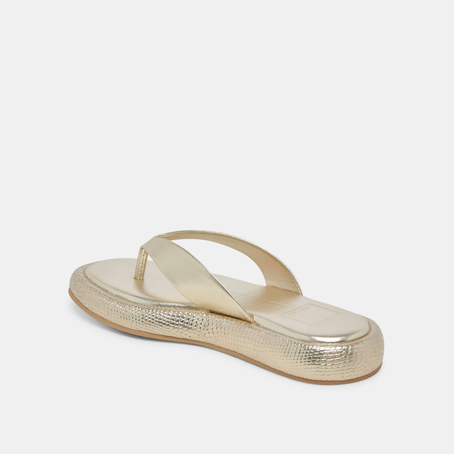 adin sandalen platinfarbenes leder im used-look