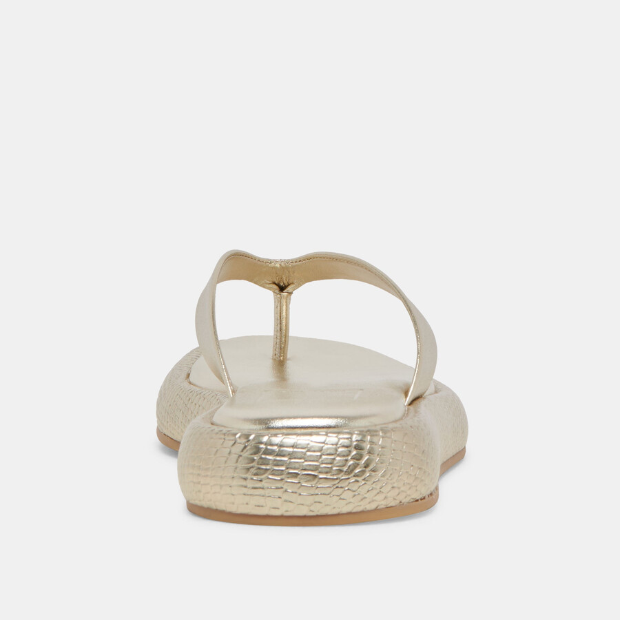 adin sandalen platinfarbenes leder im used-look