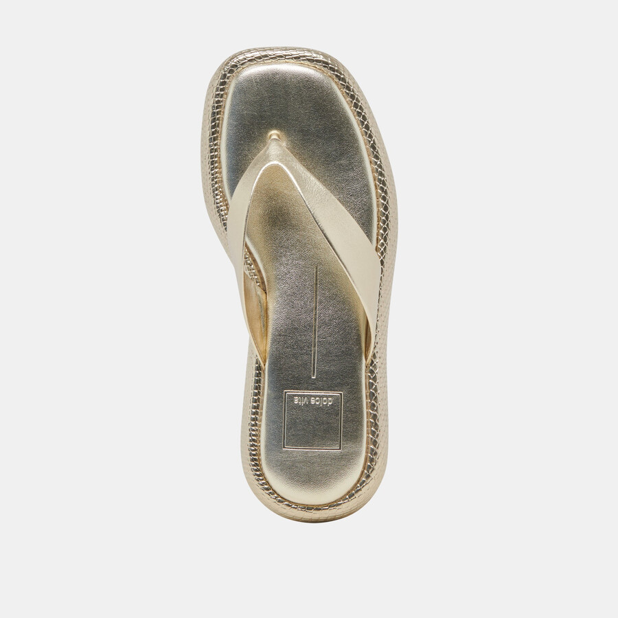 adin sandalen platinfarbenes leder im used-look