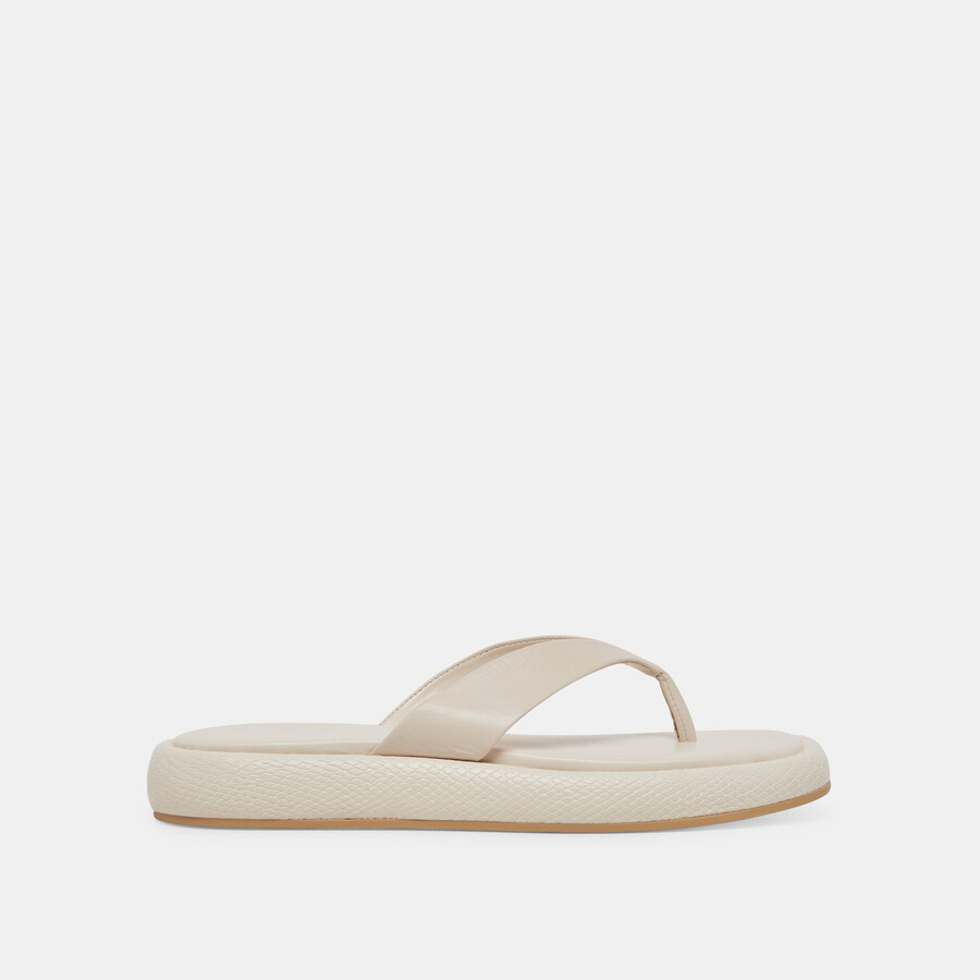adin sandalen elfenbein leder