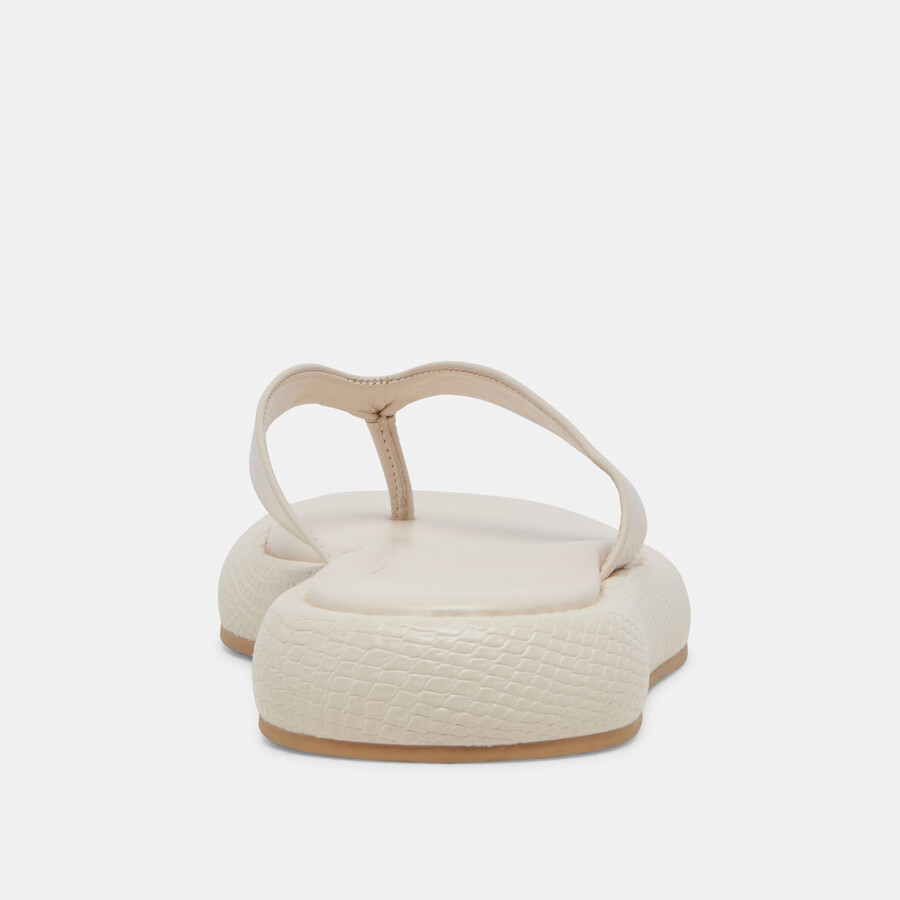 adin sandalen elfenbein leder