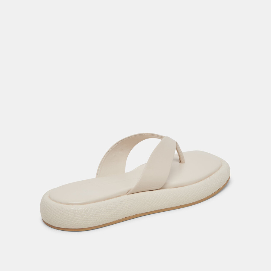 adin sandalen elfenbein leder