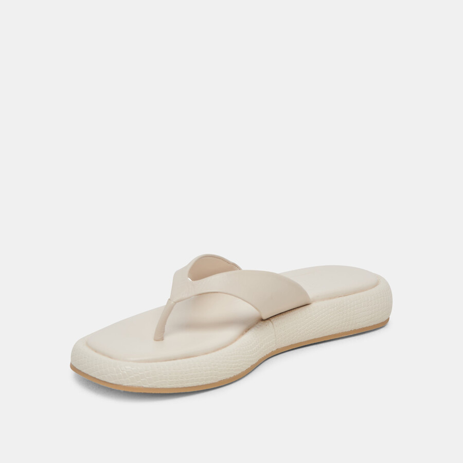adin sandalen elfenbein leder