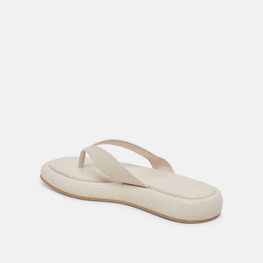 adin sandalen elfenbein leder