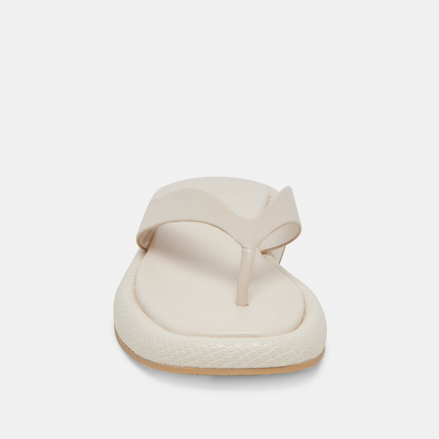 adin sandalen elfenbein leder