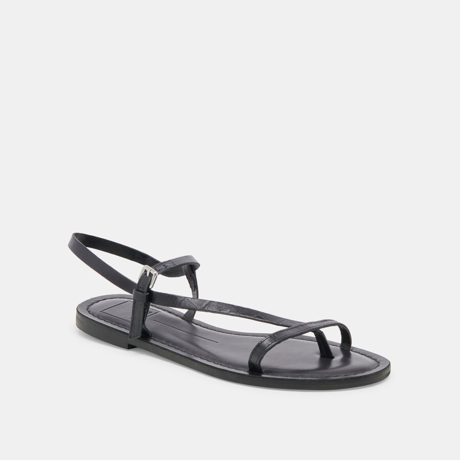 wandre sandalen noir geprägtes leder