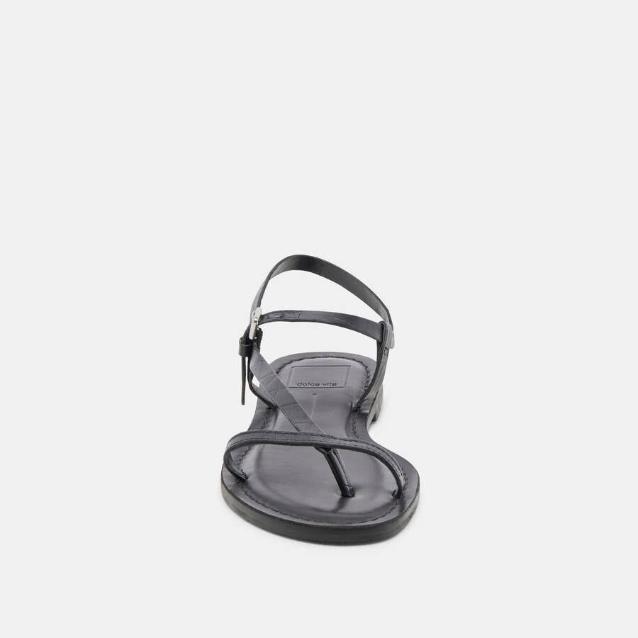 wandre sandalen noir geprägtes leder