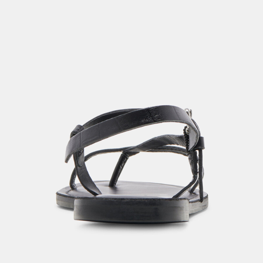 wandre sandalen noir geprägtes leder