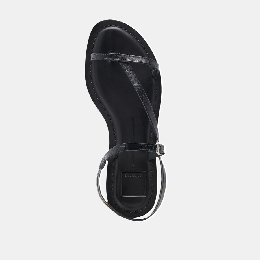 wandre sandalen noir geprägtes leder