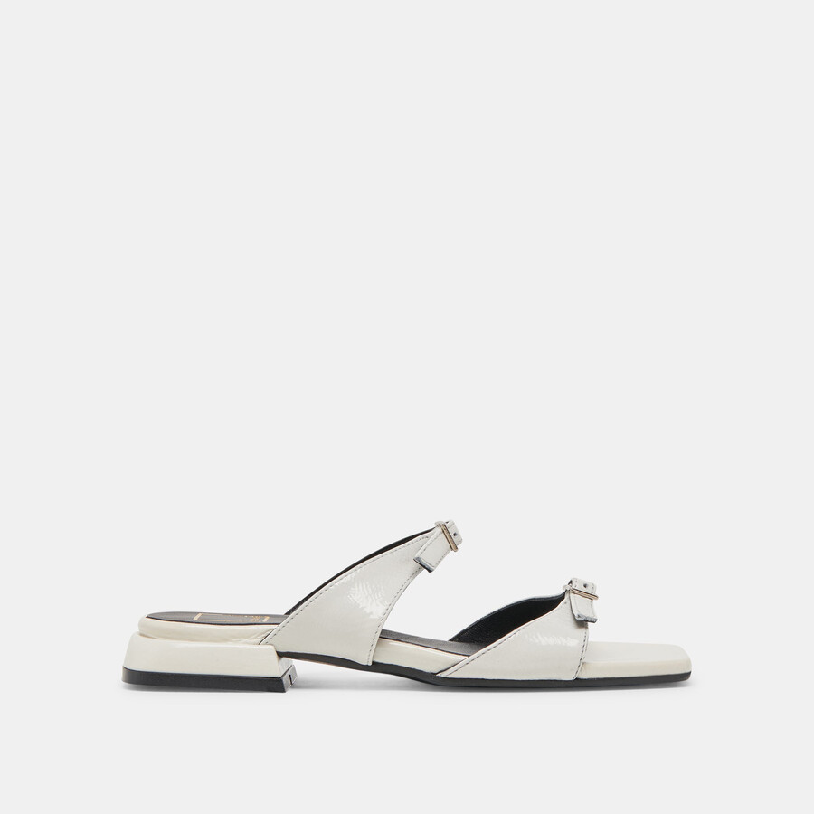 lavern sandalen off white crinkle lack