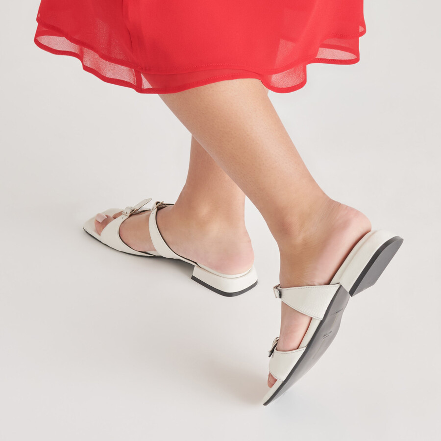 lavern sandalen off white crinkle lack