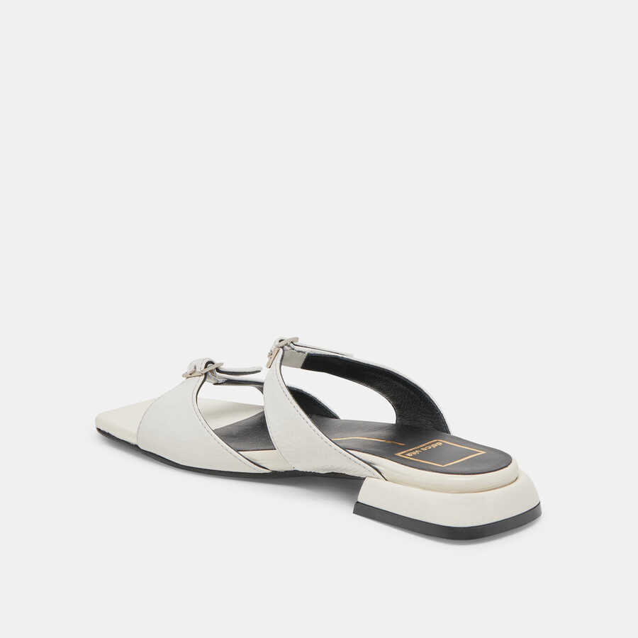 lavern sandalen off white crinkle lack