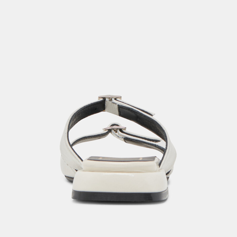 lavern sandalen off white crinkle lack
