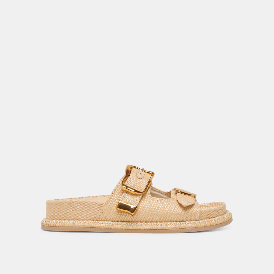 sevana sandalen lt natural raffia