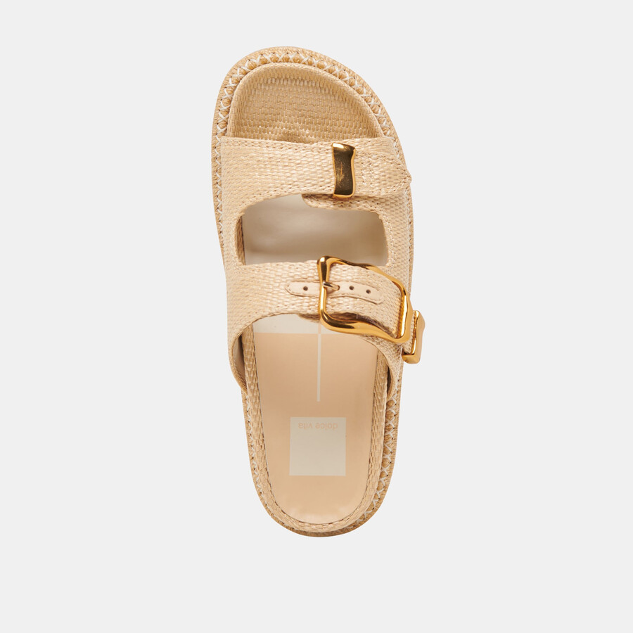 sevana sandalen lt natural raffia