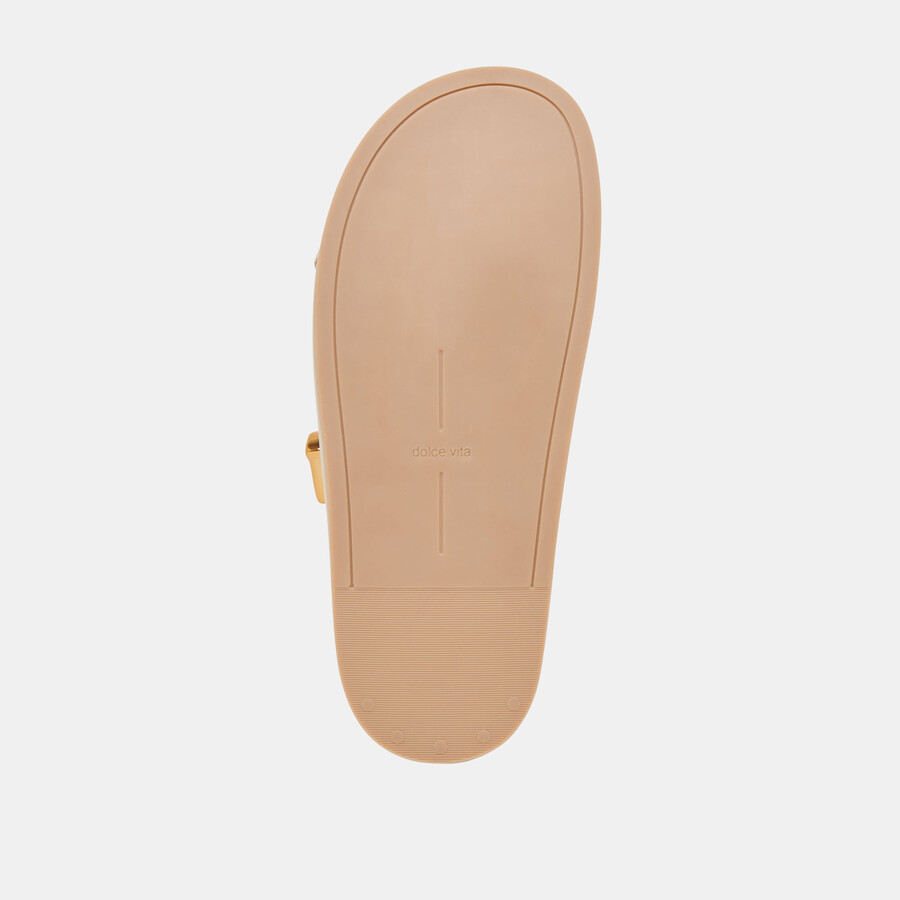 sevana sandalen hellgoldenes leder im used-look