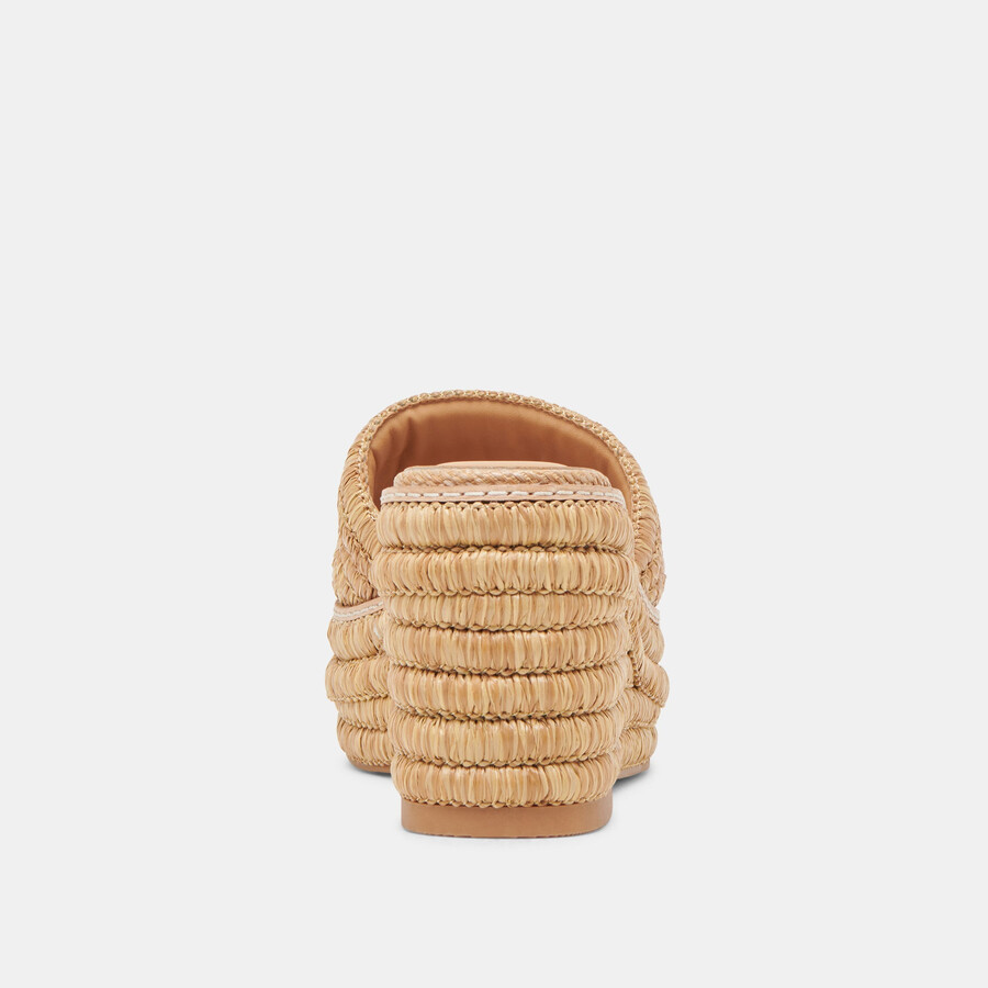 thronkeile aus hellem naturraffia