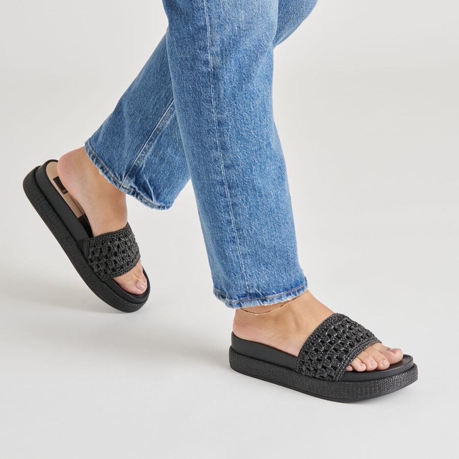 sidona sandalen onyx raffia
