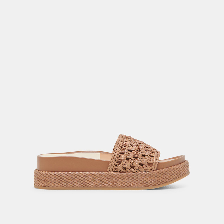 sidona sandalen braun raffia