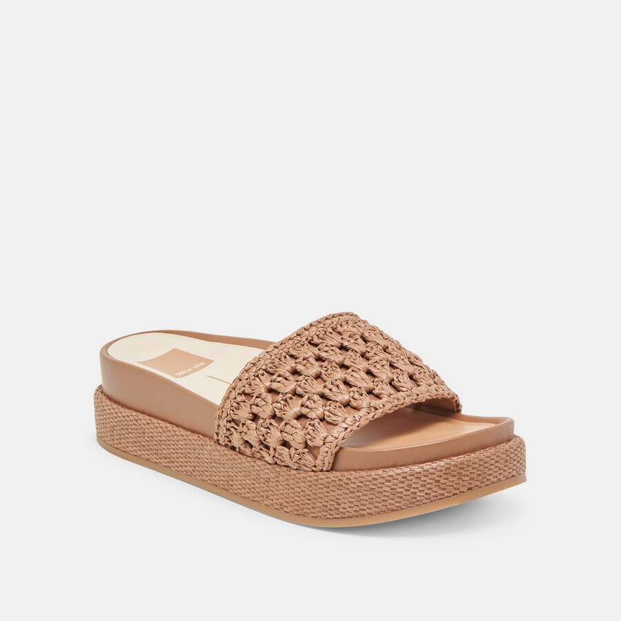 sidona sandalen braun raffia
