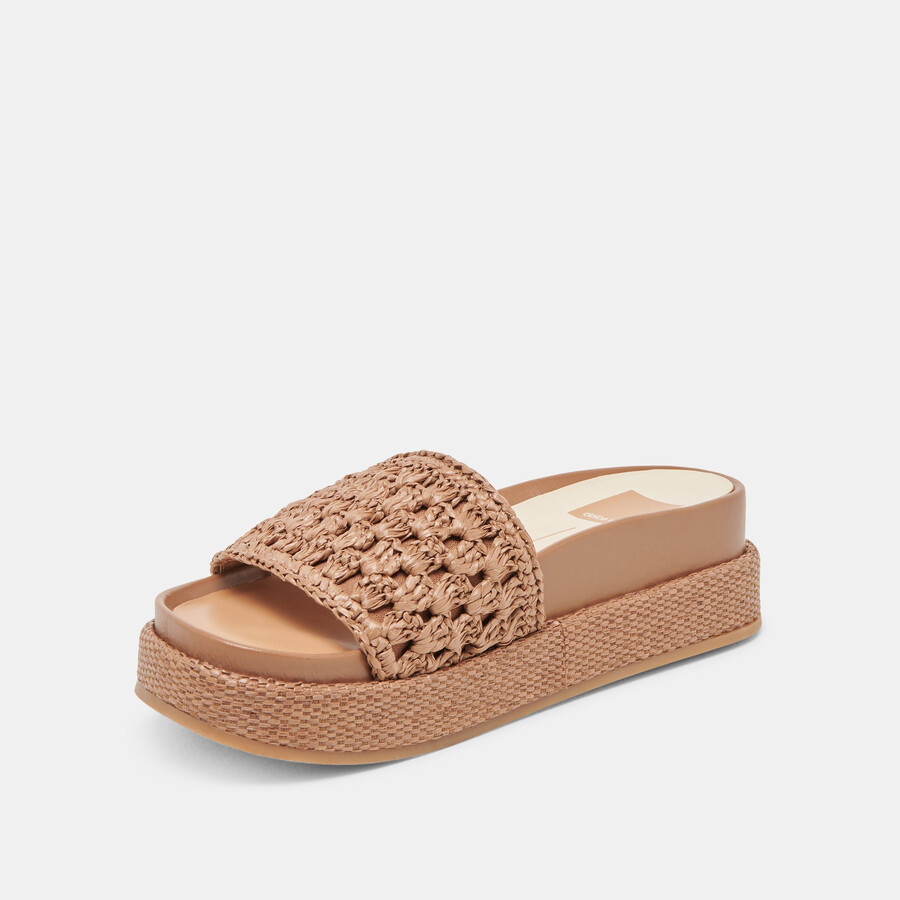 sidona sandalen braun raffia