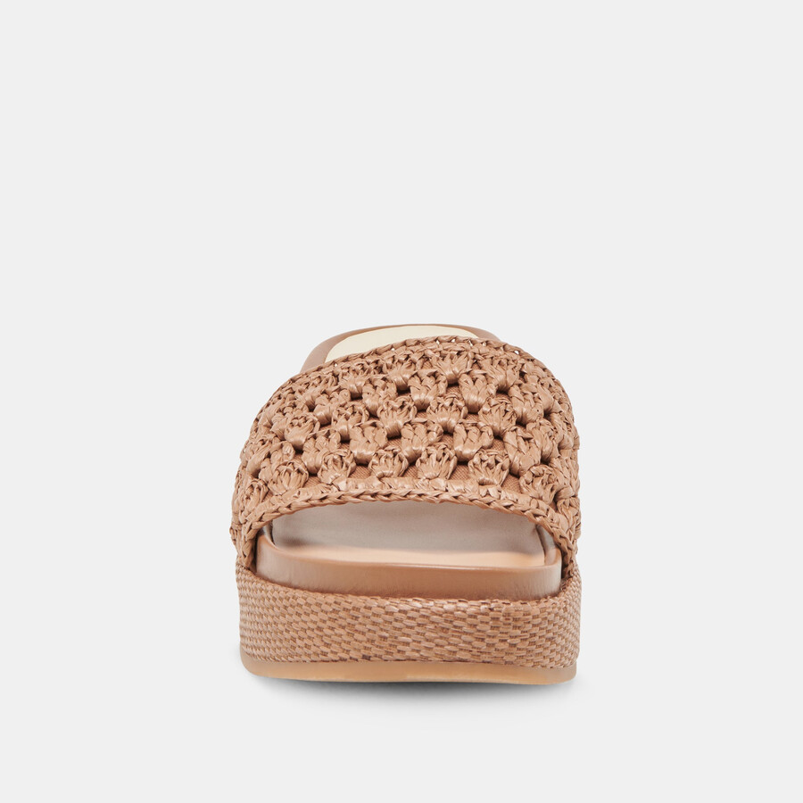 sidona sandalen braun raffia