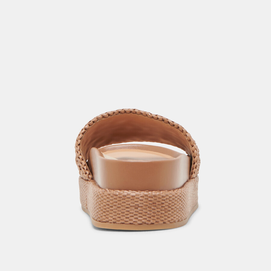 sidona sandalen braun raffia