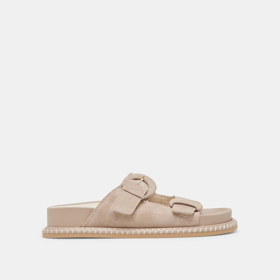 shauny sandalen dunkeltaupe wildleder