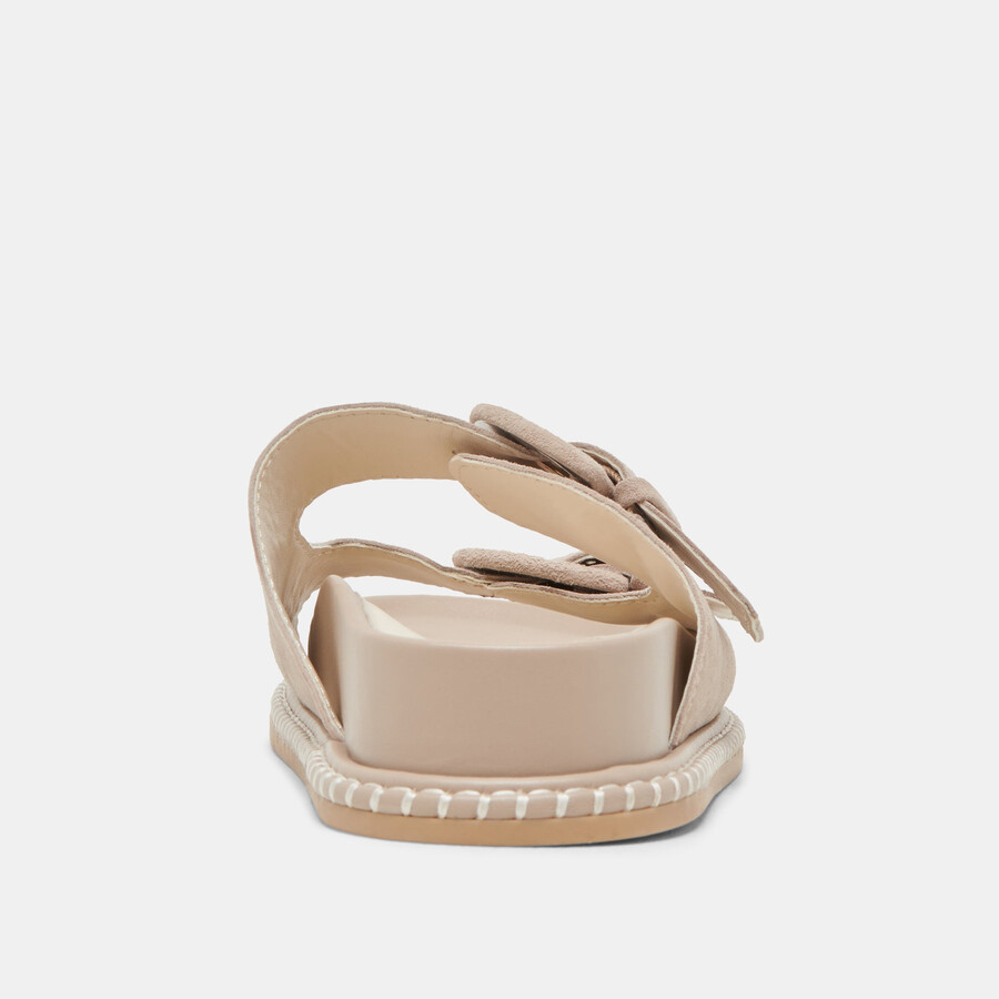 shauny sandalen dunkeltaupe wildleder