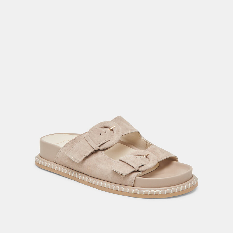 shauny sandalen dunkeltaupe wildleder
