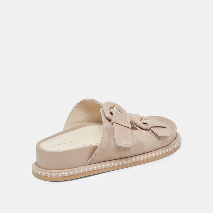 shauny sandalen dunkeltaupe wildleder