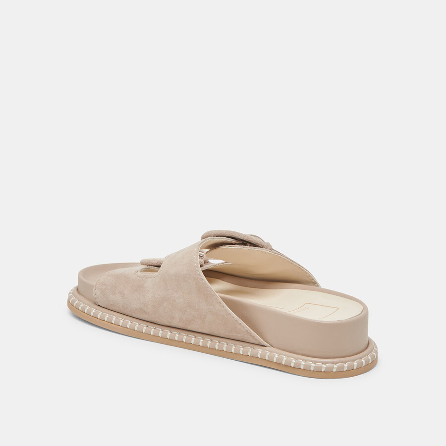 shauny sandalen dunkeltaupe wildleder