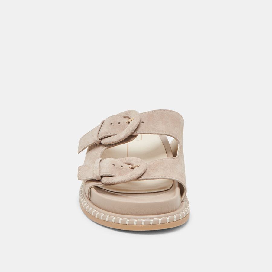 shauny sandalen dunkeltaupe wildleder