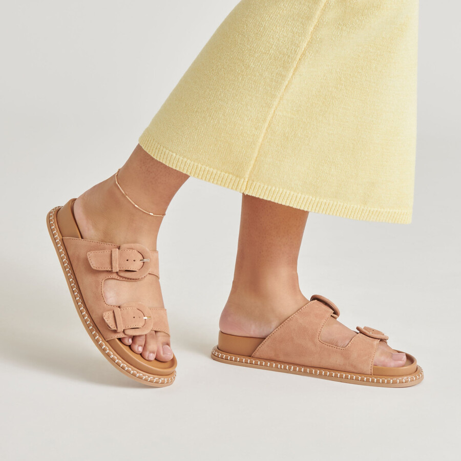 shauny sandalen toffee wildleder