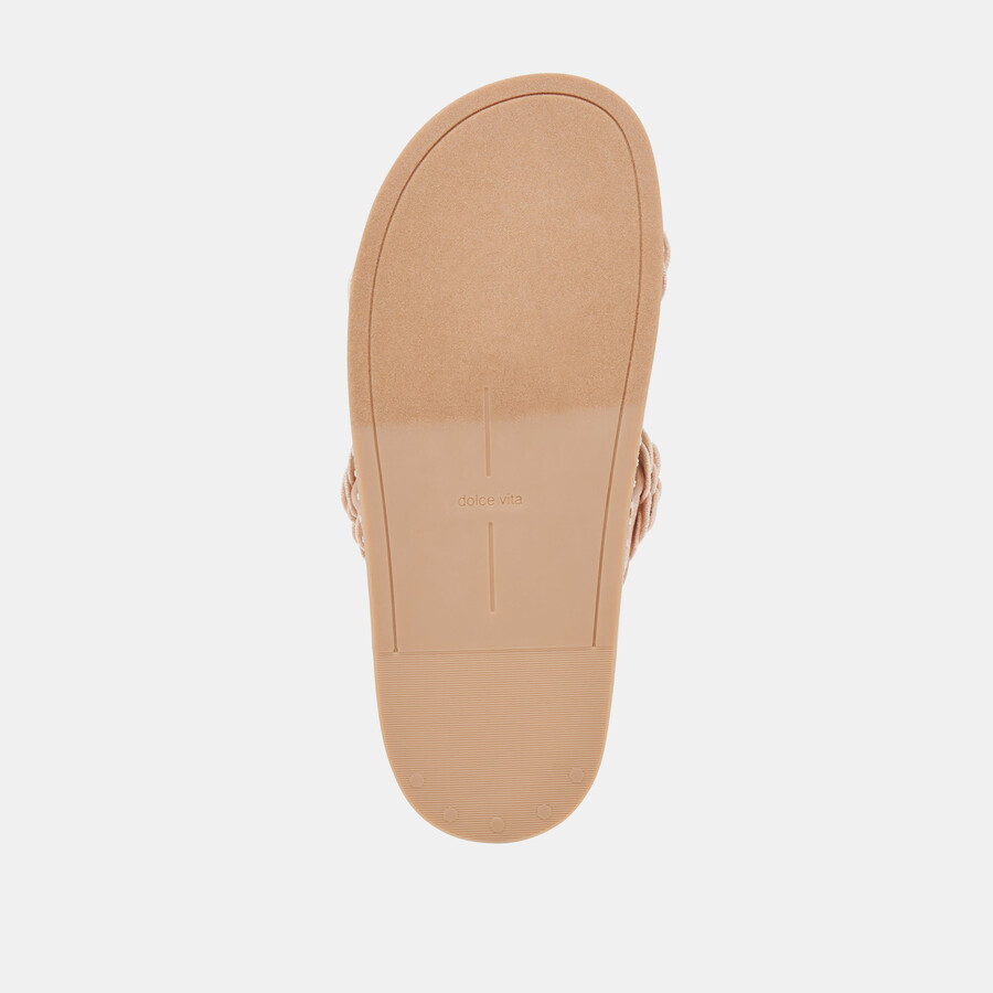 sherla sandalen praline raffia