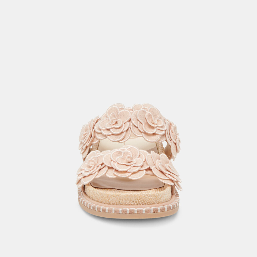 sherla sandalen praline raffia