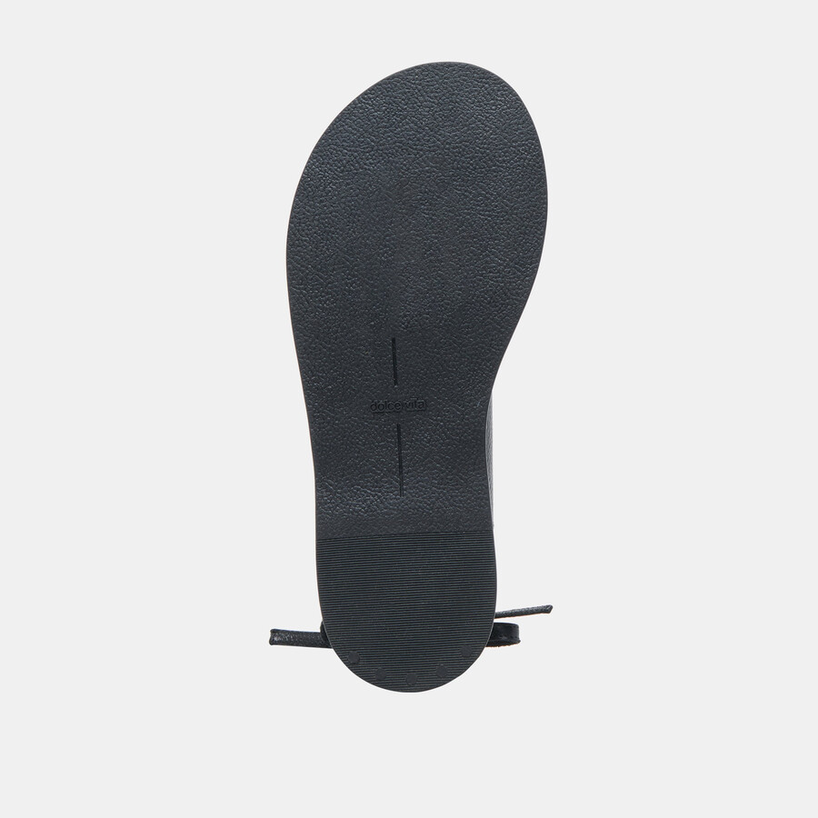 judy sandalen aus schwarzem leder