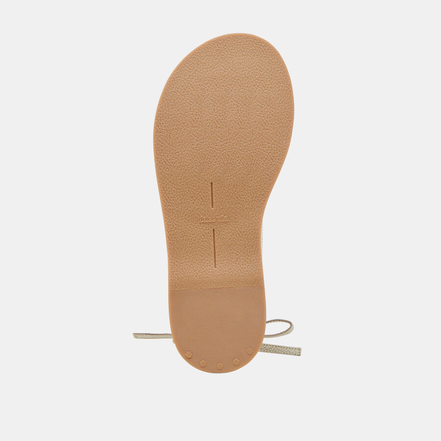 judy sandalen aus hellgoldenem leder