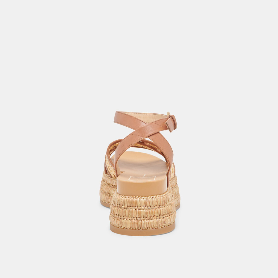 wriley sandalen sattel aus gewebtem raffia