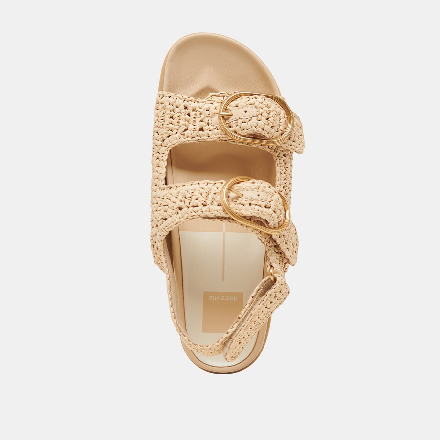 starla häkelsandalen aus naturstrick