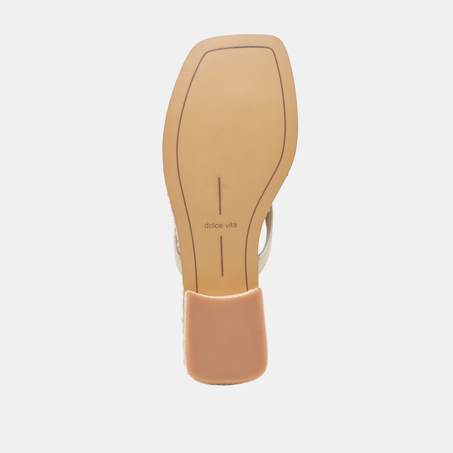 barty sandalen aus weißem leder