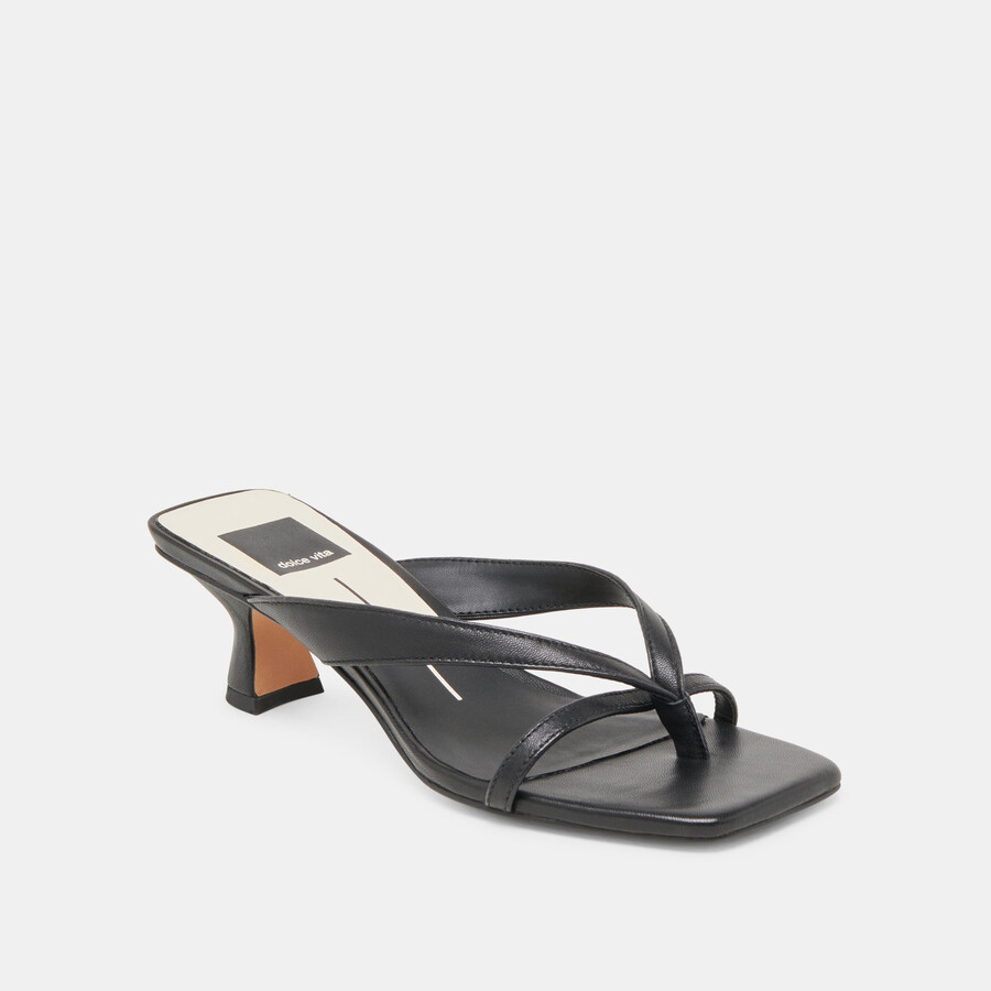 brevel heels aus onyxleder