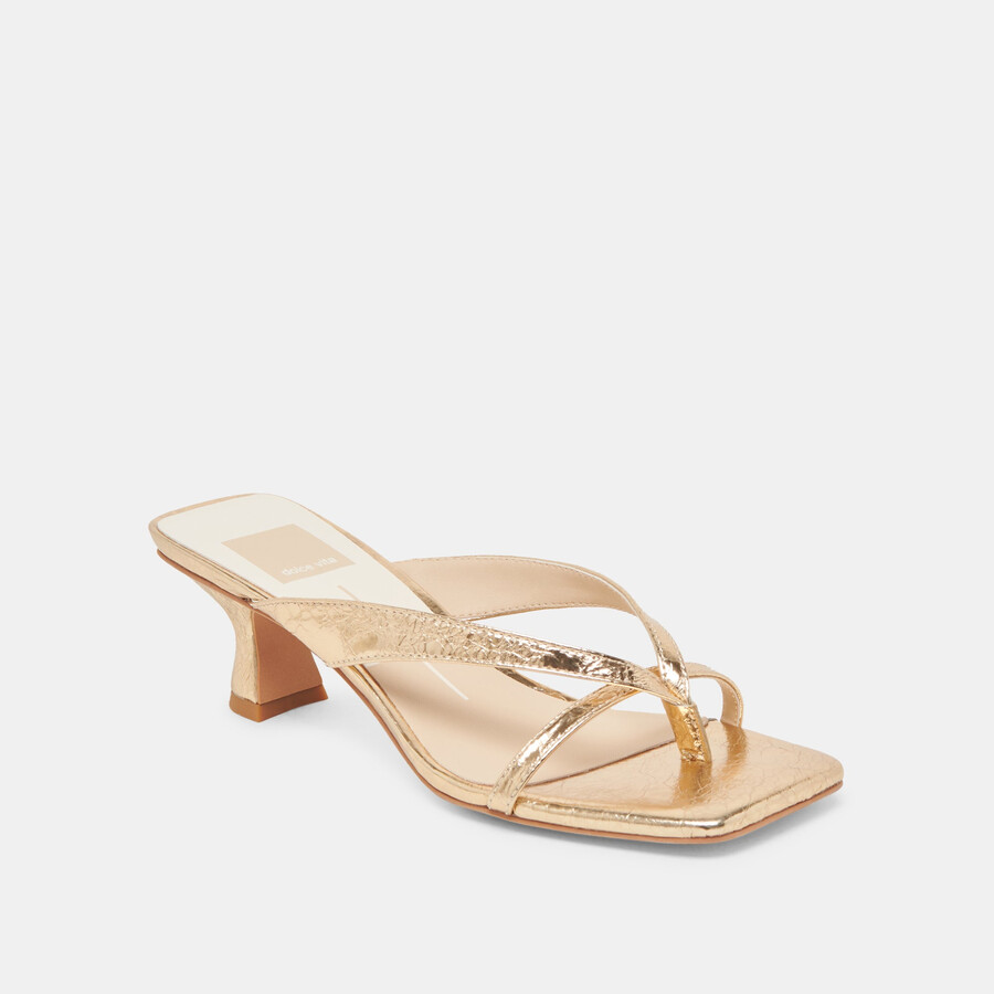 brevel heels goldfarbenes leder im used-look