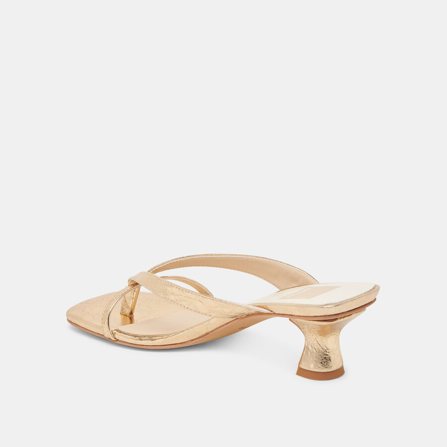 brevel heels goldfarbenes leder im used-look