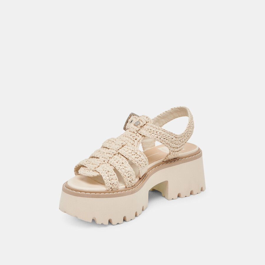 latice sandalen haferflockenstrick