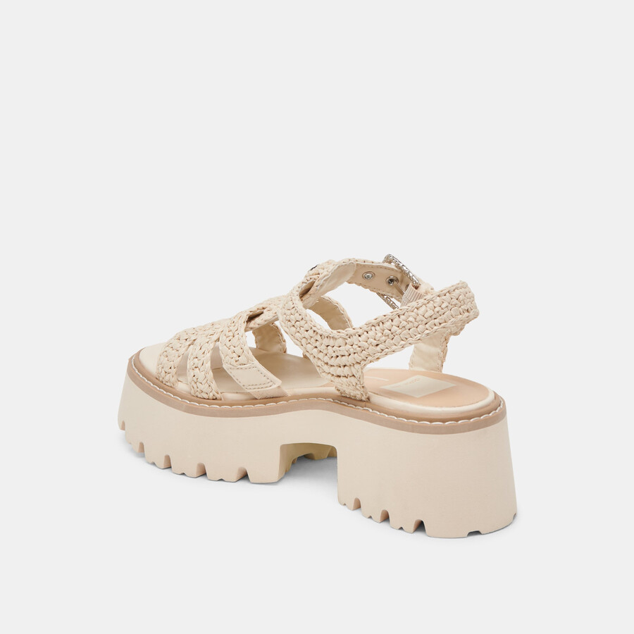 latice sandalen haferflockenstrick