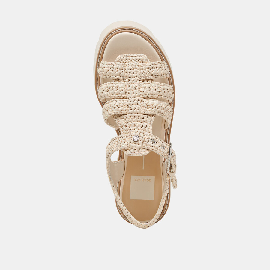 latice sandalen haferflockenstrick