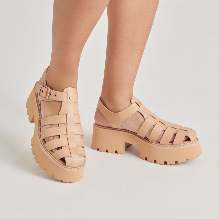 lasly tonale sandalen café leder
