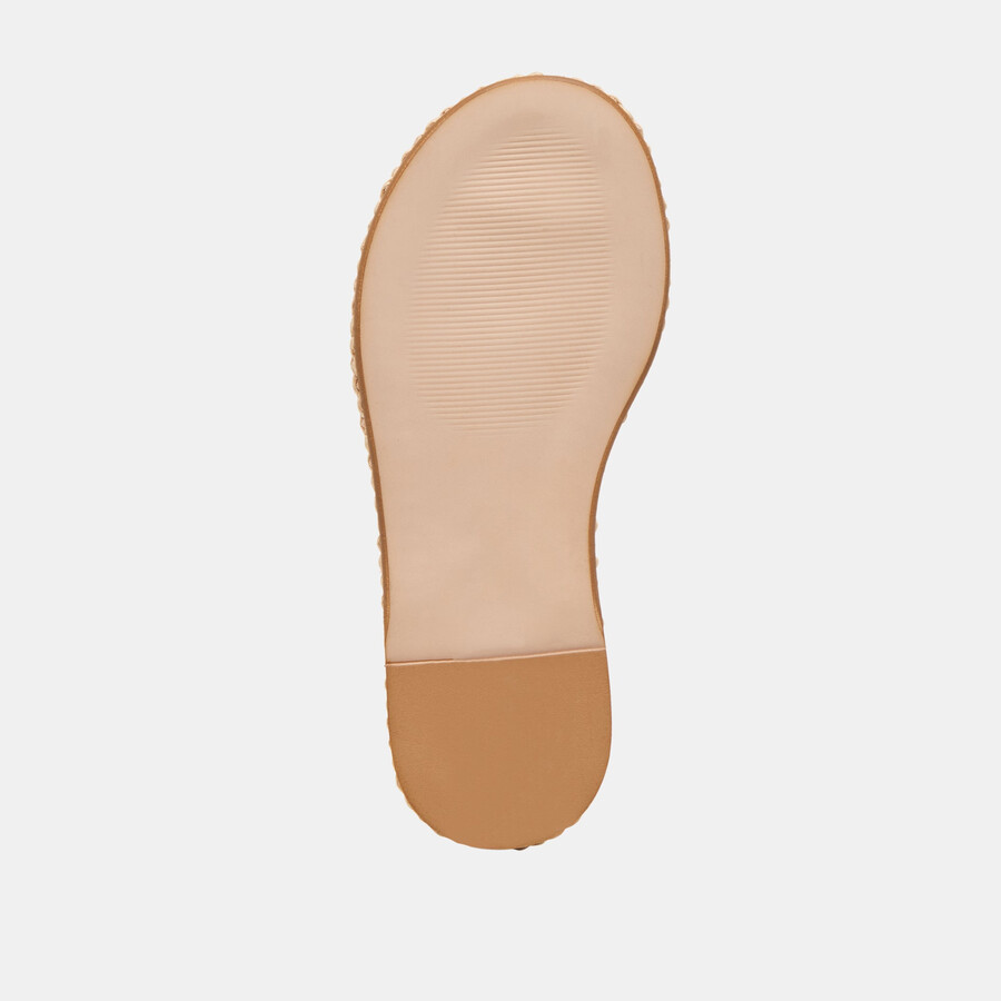 cove sandalen aus cremefarbenem leder