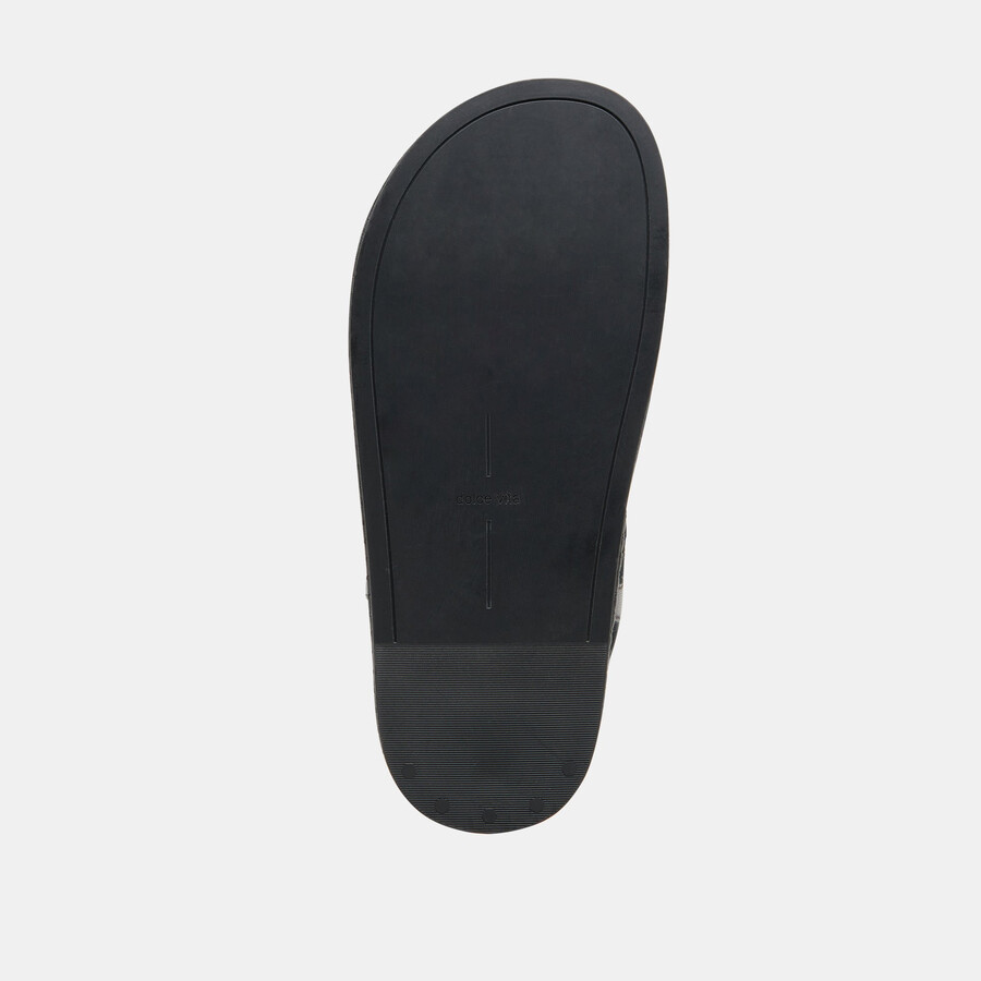 stefan sandalen aus schwarzem leder